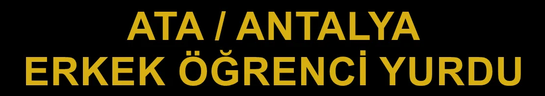 Antalya Ata Erkek Apart